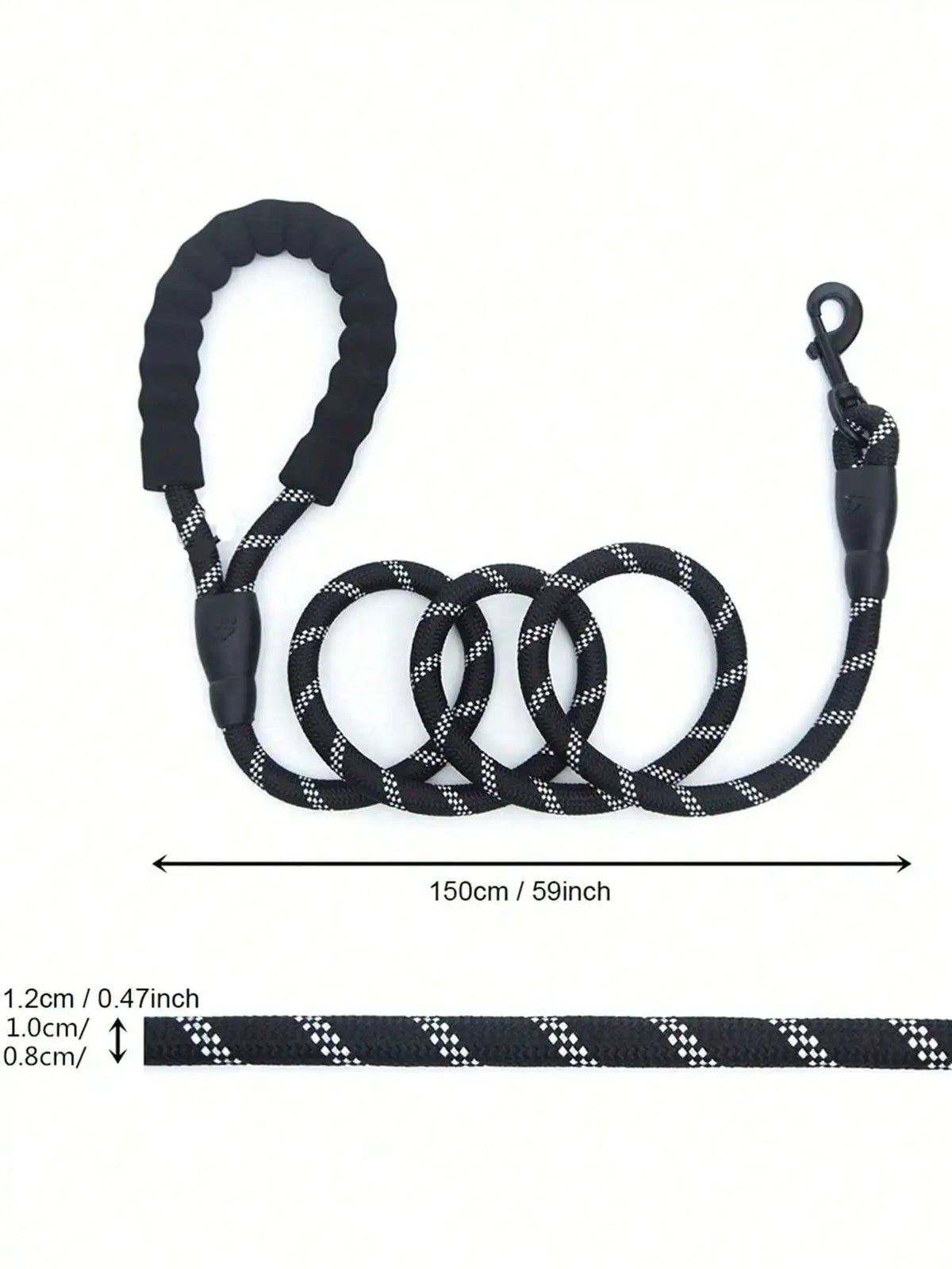 Everyday Rope Dog Leash - Reflective & Padded Grip